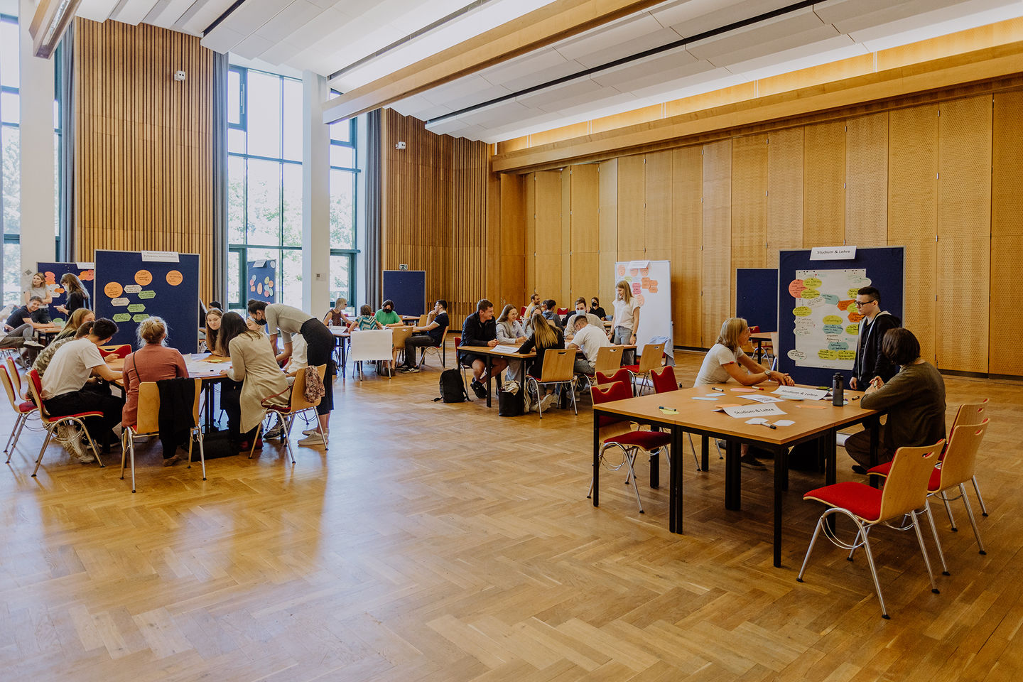 In zwei Workshops definiert die HWR Berlin im Mai 2022 konkrete Maßnahmen für mehr Nachhaltigkeit. Foto: Lukas Schramm