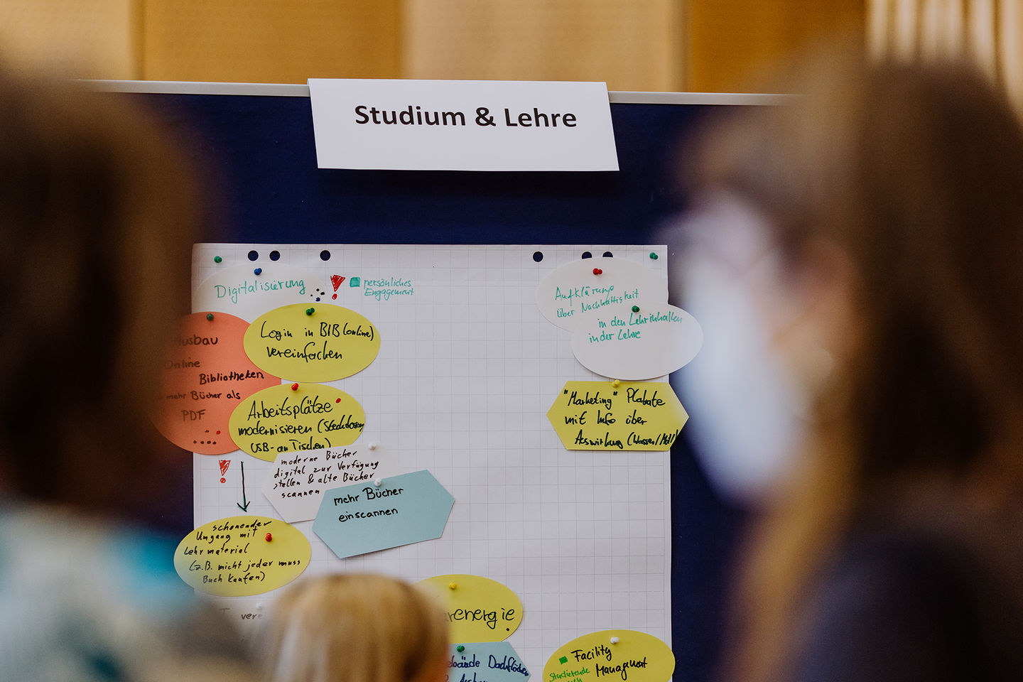 In zwei Workshops definiert die HWR Berlin im Mai 2022 konkrete Maßnahmen für mehr Nachhaltigkeit. Foto: Lukas Schramm