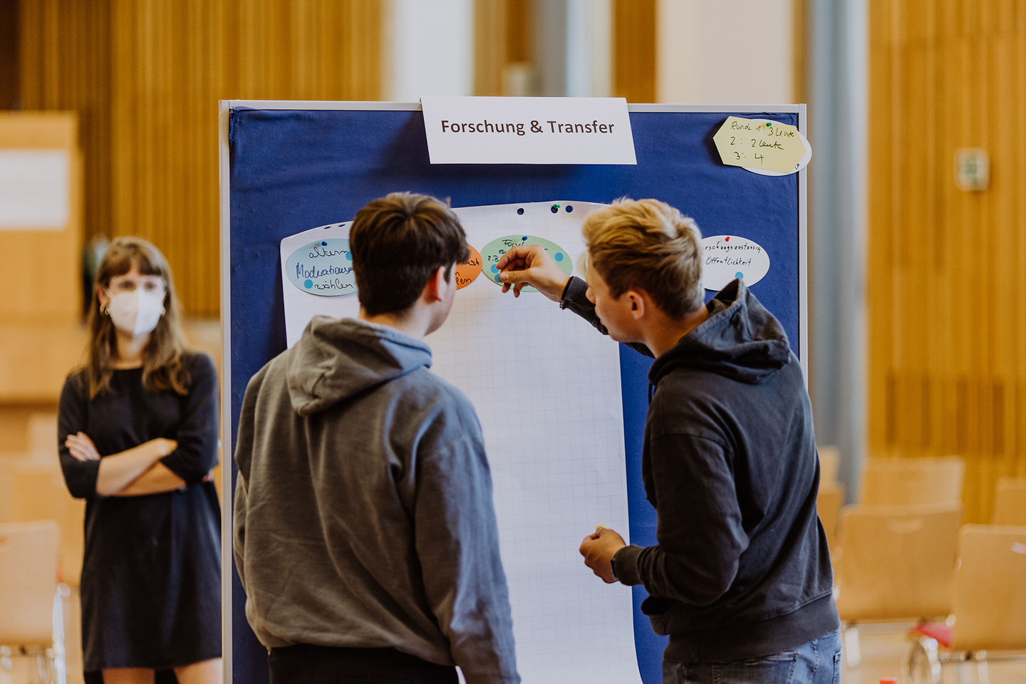 In zwei Workshops definiert die HWR Berlin im Mai 2022 konkrete Maßnahmen für mehr Nachhaltigkeit. Foto: Lukas Schramm