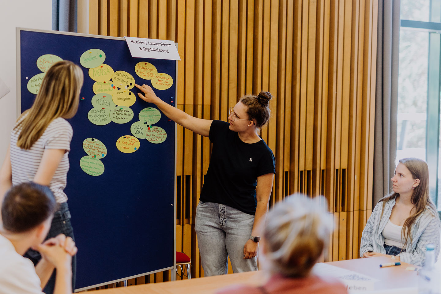 In zwei Workshops definiert die HWR Berlin im Mai 2022 konkrete Maßnahmen für mehr Nachhaltigkeit. Foto: Lukas Schramm