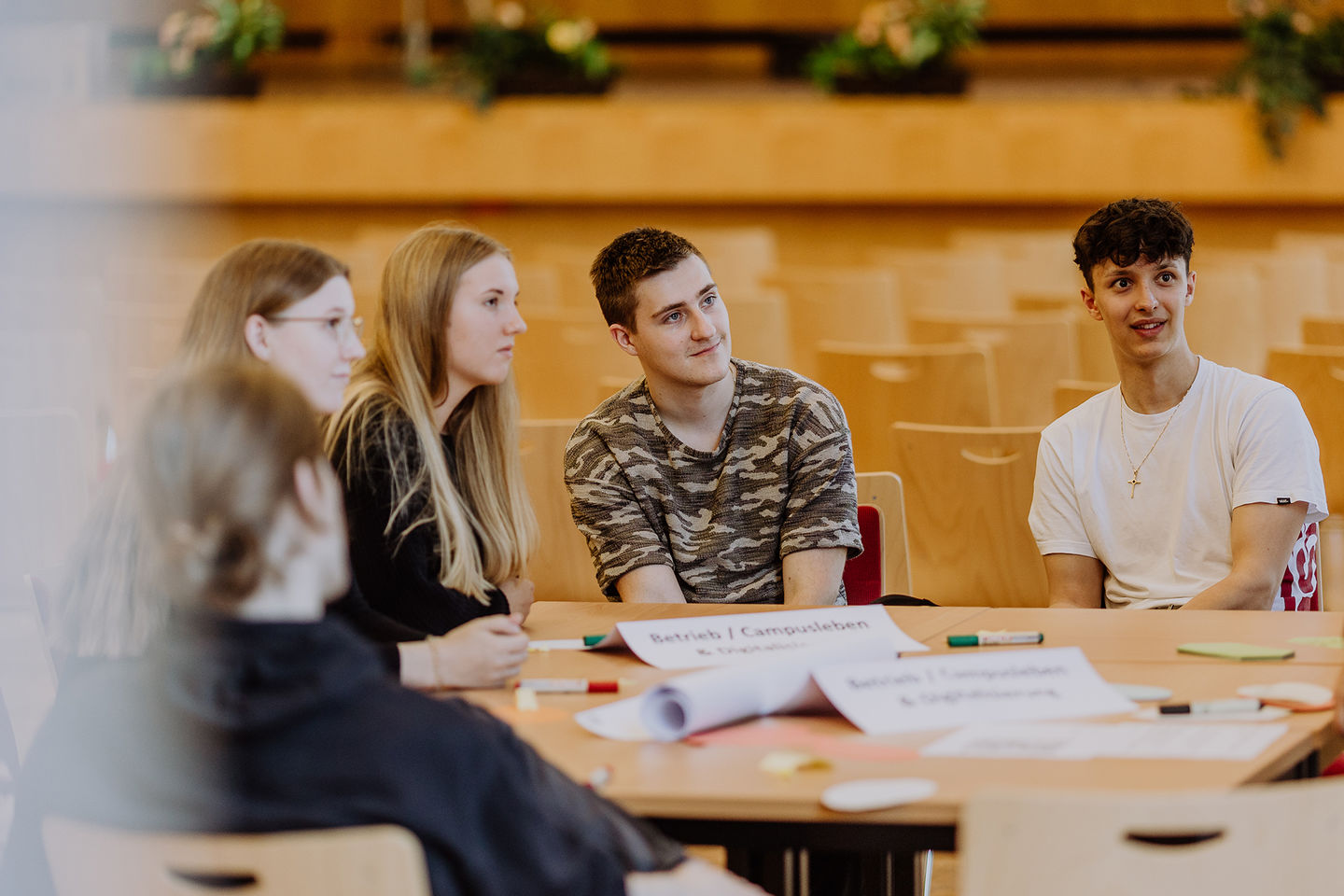 In zwei Workshops definiert die HWR Berlin im Mai 2022 konkrete Maßnahmen für mehr Nachhaltigkeit. Foto: Lukas Schramm